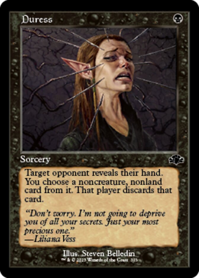 Duress (Retro) [Dominaria Remastered] | Tabernacle Games
