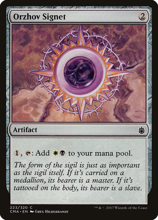 Orzhov Signet [Commander Anthology] | Tabernacle Games