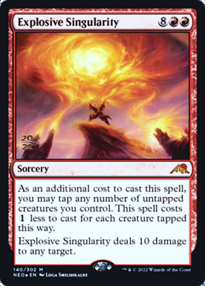 Explosive Singularity [Kamigawa: Neon Dynasty Prerelease Promos] | Tabernacle Games