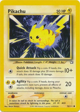 Pikachu (70/111) [Neo Genesis Unlimited] | Tabernacle Games