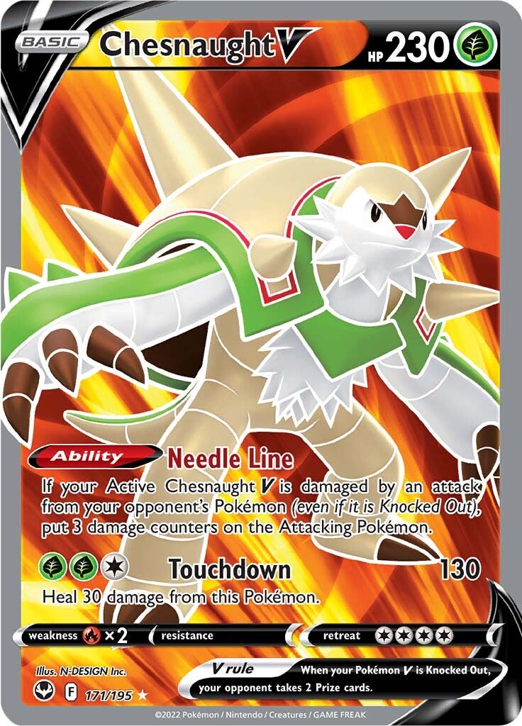 Chesnaught V (171/195) [Sword & Shield: Silver Tempest] | Tabernacle Games