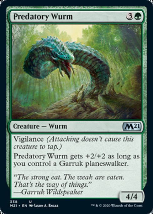 Predatory Wurm [Core Set 2021] | Tabernacle Games