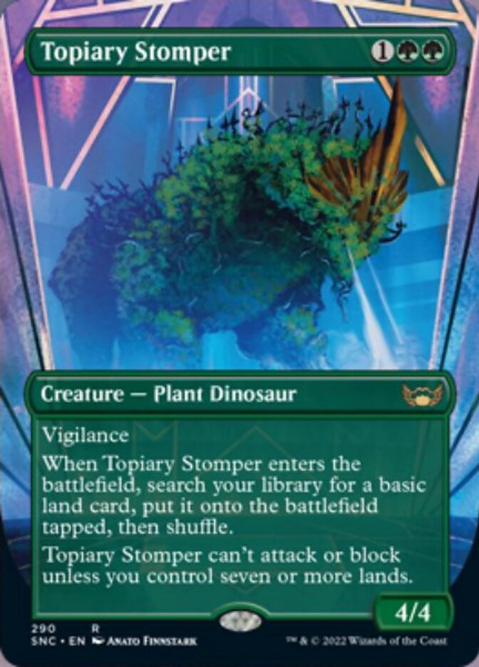 Topiary Stomper (Borderless Alternate Art) [Streets of New Capenna] | Tabernacle Games