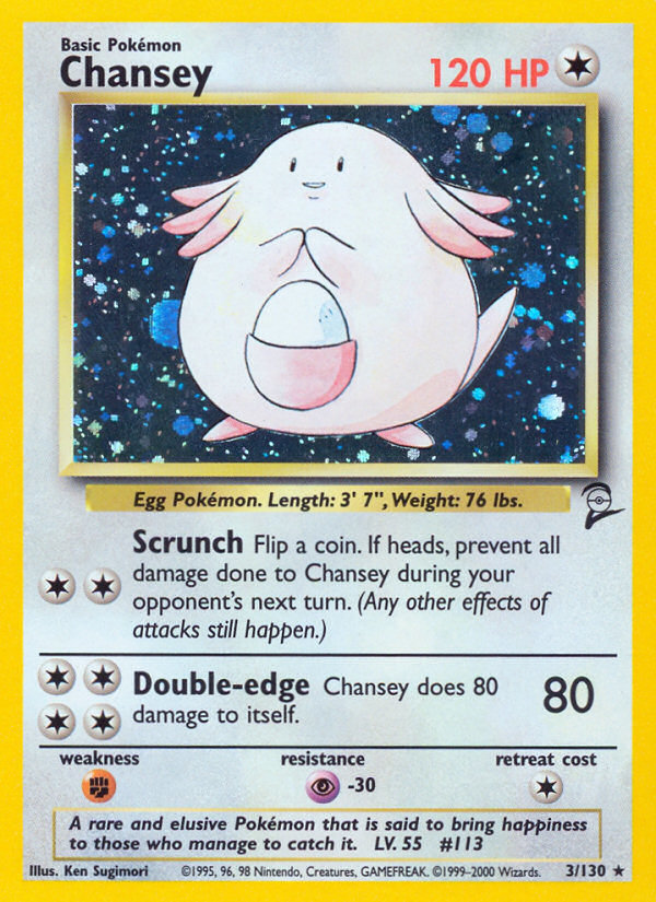 Chansey (3/130) [Base Set 2] | Tabernacle Games