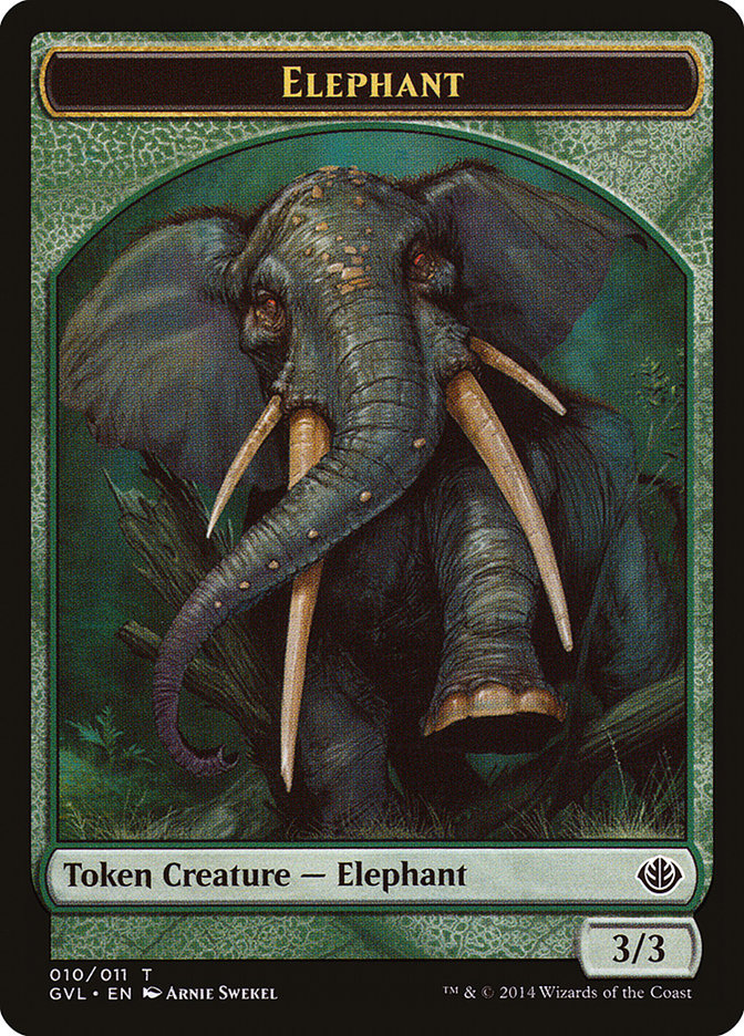 Elephant Token (Garruk vs. Liliana) [Duel Decks Anthology Tokens] | Tabernacle Games