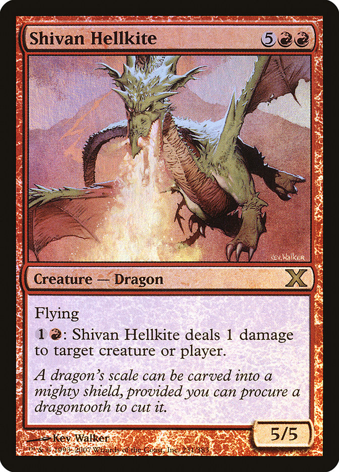 Shivan Hellkite (Premium Foil) [Tenth Edition] | Tabernacle Games