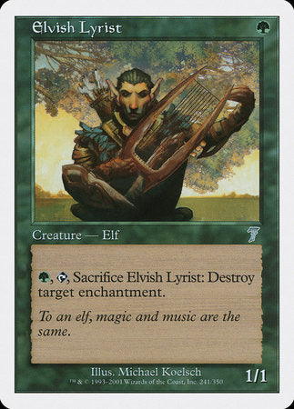 Elvish Lyrist [Seventh Edition] | Tabernacle Games