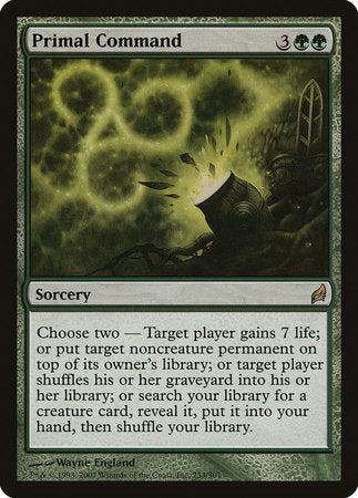 Primal Command [Lorwyn] | Tabernacle Games