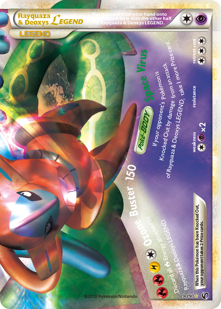 Rayquaza & Deoxys LEGEND (90/90) [HeartGold & SoulSilver: Undaunted] | Tabernacle Games
