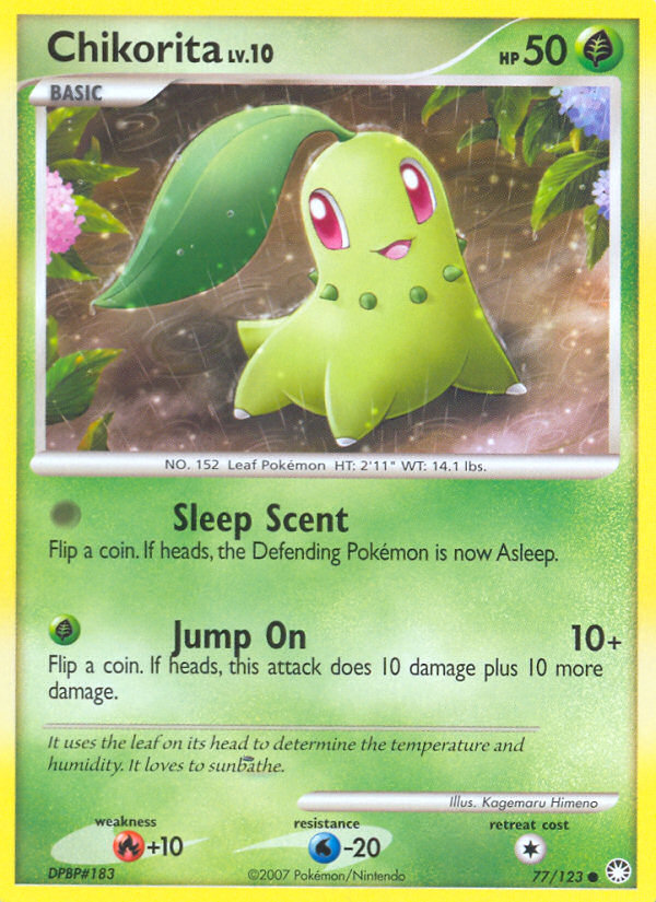 Chikorita (77/123) [Diamond & Pearl: Mysterious Treasures] | Tabernacle Games