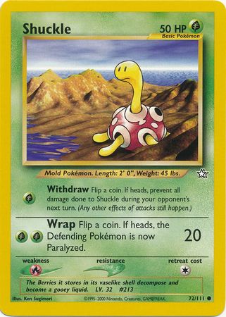 Shuckle (72/111) [Neo Genesis Unlimited] | Tabernacle Games