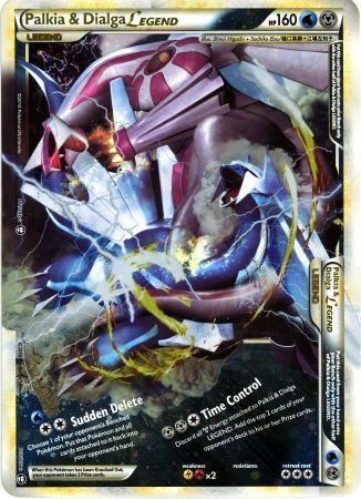 Palkia & Dialga LEGEND (101/102) (Jumbo Card) [HeartGold & SoulSilver: Triumphant] | Tabernacle Games