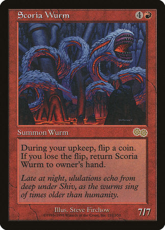 Scoria Wurm [Urza's Saga] | Tabernacle Games