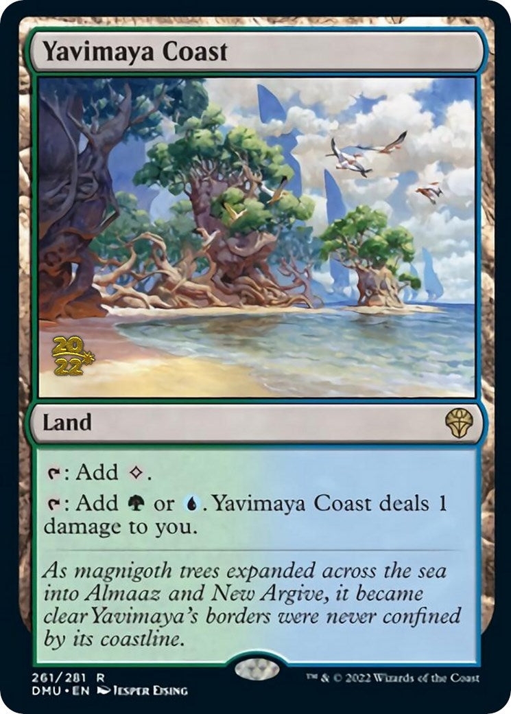 Yavimaya Coast [Dominaria United Prerelease Promos] | Tabernacle Games