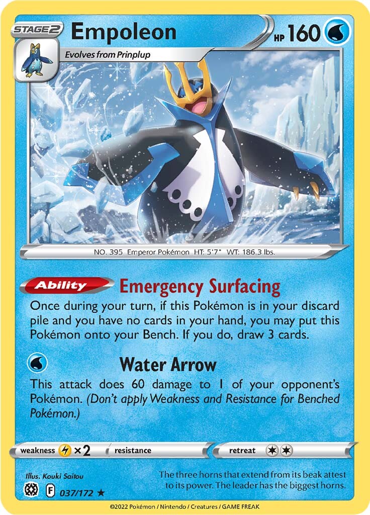 Empoleon (037/172) [Sword & Shield: Brilliant Stars] | Tabernacle Games