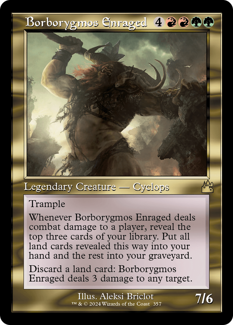 Borborygmos Enraged (Retro Frame) [Ravnica Remastered] | Tabernacle Games