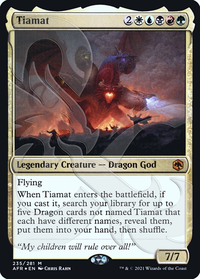 Tiamat (Ampersand Promo) [Dungeons & Dragons: Adventures in the Forgotten Realms Promos] | Tabernacle Games