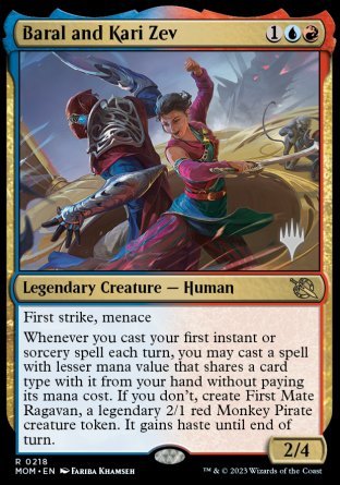 Baral and Kari Zev (Promo Pack) [March of the Machine Promos] | Tabernacle Games