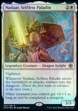 Nadaar, Selfless Paladin [Dungeons & Dragons: Adventures in the Forgotten Realms Prerelease Promos] | Tabernacle Games