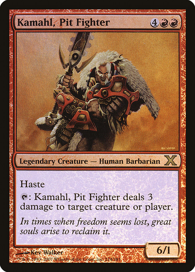 Kamahl, Pit Fighter (Premium Foil) [Tenth Edition] | Tabernacle Games