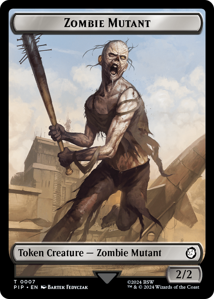 Energy Reserve // Zombie Mutant Double-Sided Token [Fallout Tokens] | Tabernacle Games