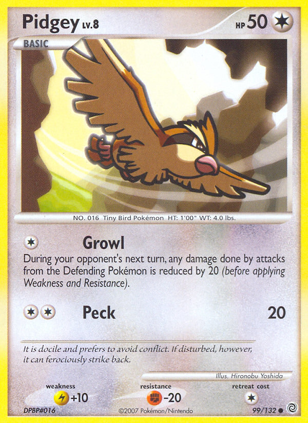 Pidgey (99/132) [Diamond & Pearl: Secret Wonders] | Tabernacle Games