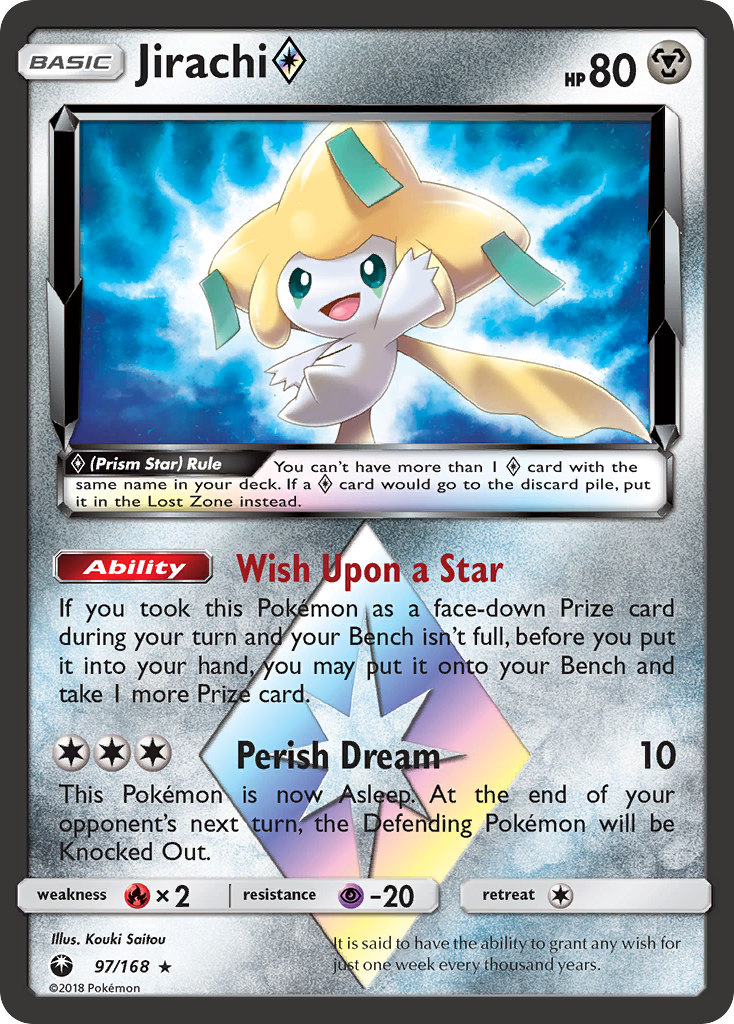 Jirachi (97/168) (Prism Star) [Sun & Moon: Celestial Storm] | Tabernacle Games