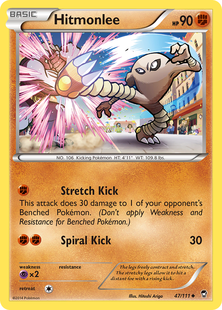 Hitmonlee (47/111) [XY: Furious Fists] | Tabernacle Games