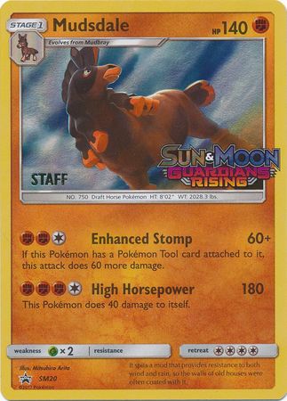 Mudsdale (SM20) (Staff Prerelease Promo) [Sun & Moon: Black Star Promos] | Tabernacle Games