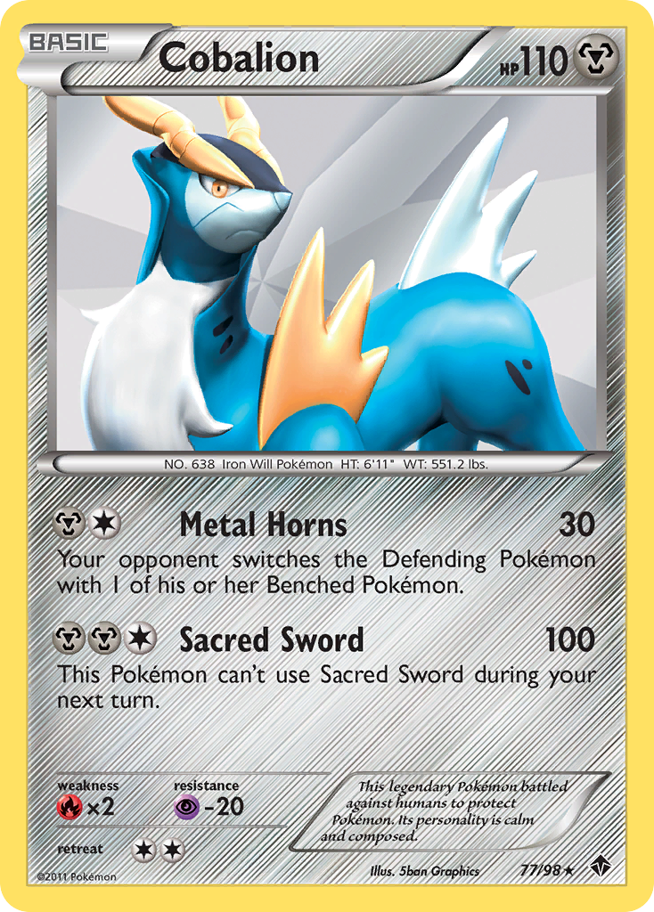 Cobalion (77/98) [Black & White: Emerging Powers] | Tabernacle Games