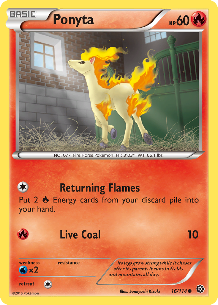 Ponyta (16/114) [XY: Steam Siege] | Tabernacle Games