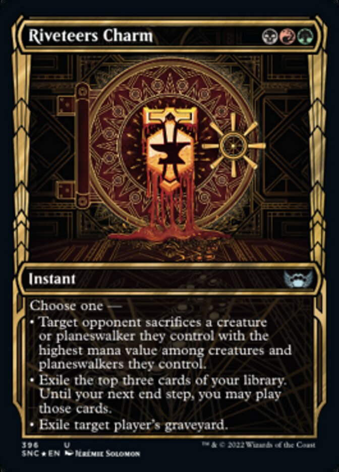 Riveteers Charm (Showcase Golden Age Gilded Foil) [Streets of New Capenna] | Tabernacle Games