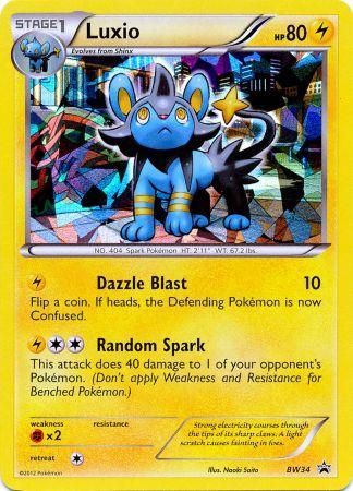 Luxio (BW34) (Cracked Ice Holo) [Black & White: Black Star Promos] | Tabernacle Games