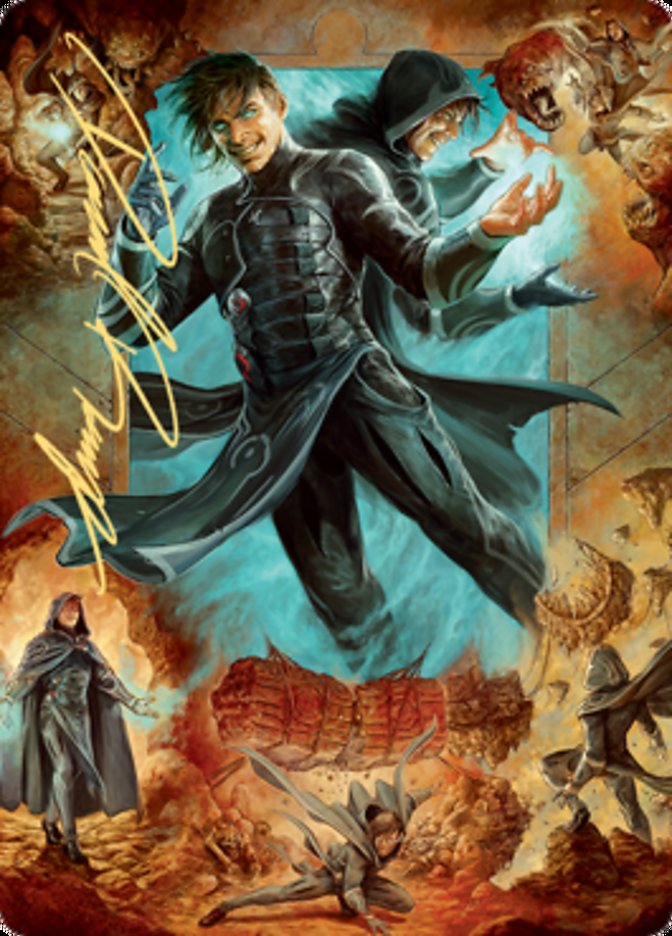 Jace, Mirror Mage 2 Art Card (Gold-Stamped Signature) [Zendikar Rising Art Series] | Tabernacle Games