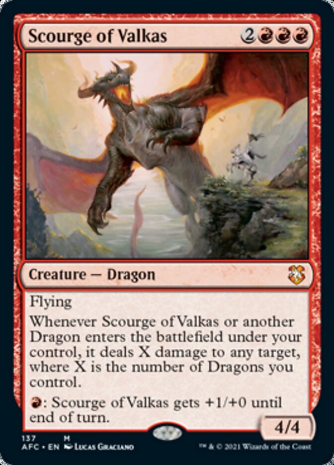 Scourge of Valkas [Dungeons & Dragons: Adventures in the Forgotten Realms Commander] | Tabernacle Games