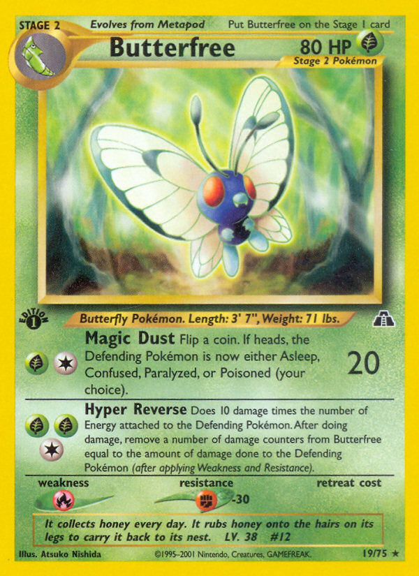 Butterfree (19/75) [Neo Discovery 1st Edition] | Tabernacle Games