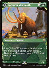 Kazandu Mammoth // Kazandu Valley (Showcase) [Zendikar Rising] | Tabernacle Games