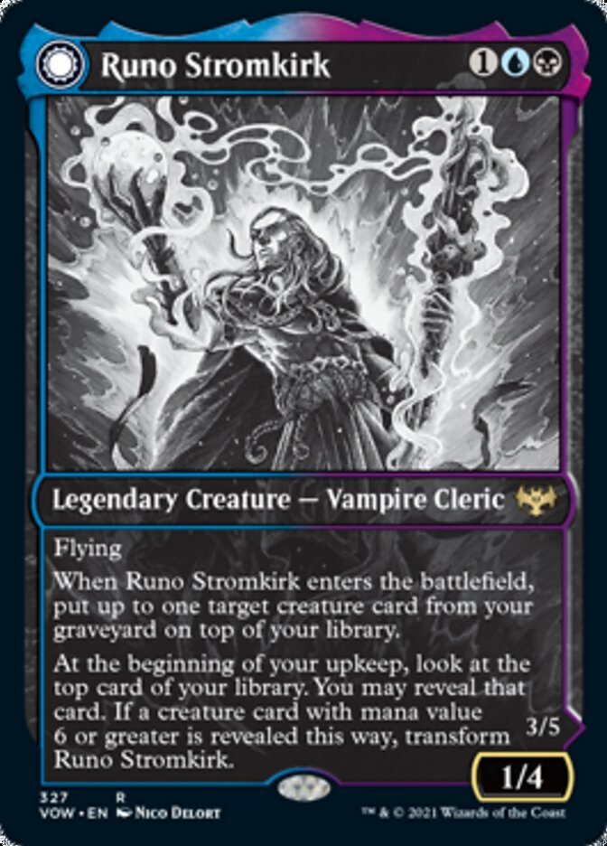 Runo Stromkirk // Krothuss, Lord of the Deep (Showcase Eternal Night) [Innistrad: Crimson Vow] | Tabernacle Games