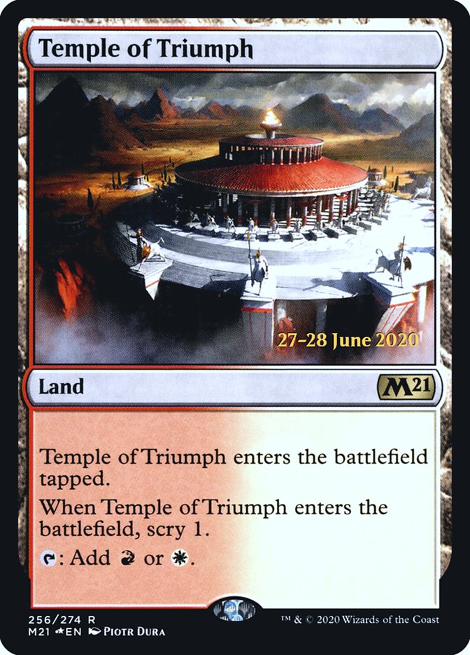 Temple of Triumph  [Core Set 2021 Prerelease Promos] | Tabernacle Games