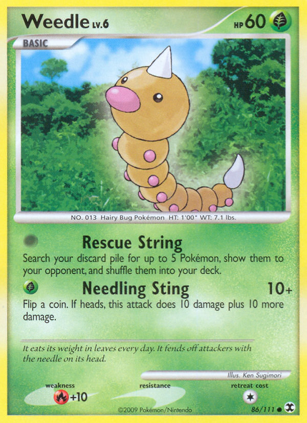 Weedle (86/111) [Platinum: Rising Rivals] | Tabernacle Games