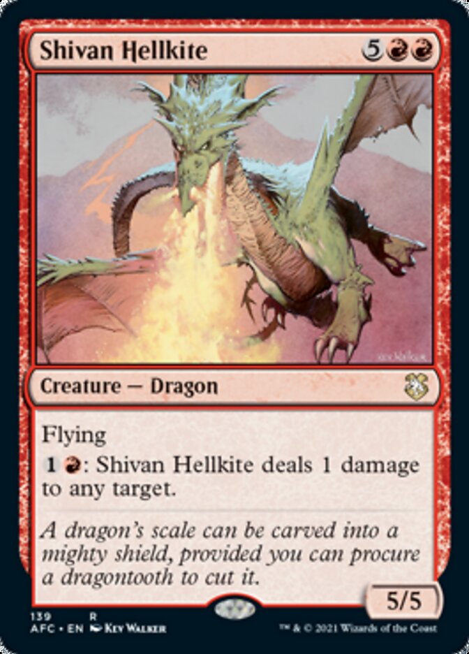 Shivan Hellkite [Dungeons & Dragons: Adventures in the Forgotten Realms Commander] | Tabernacle Games