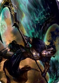 Vengeful Reaper Art Card (Gold-Stamped Signature) [Kaldheim: Art Series] | Tabernacle Games