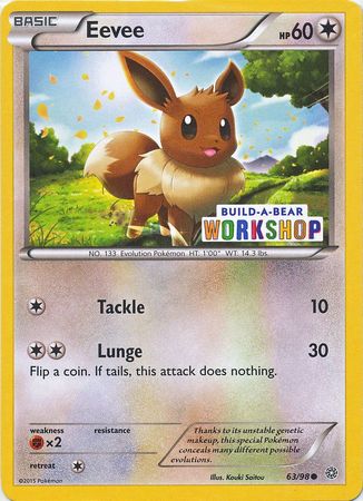 Eevee (63/98) (Build A Bear Workshop Exclusive) [XY: Ancient Origins] | Tabernacle Games