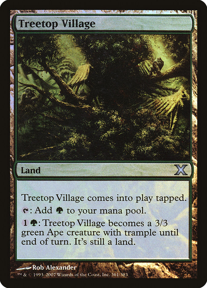 Treetop Village (Premium Foil) [Tenth Edition] | Tabernacle Games