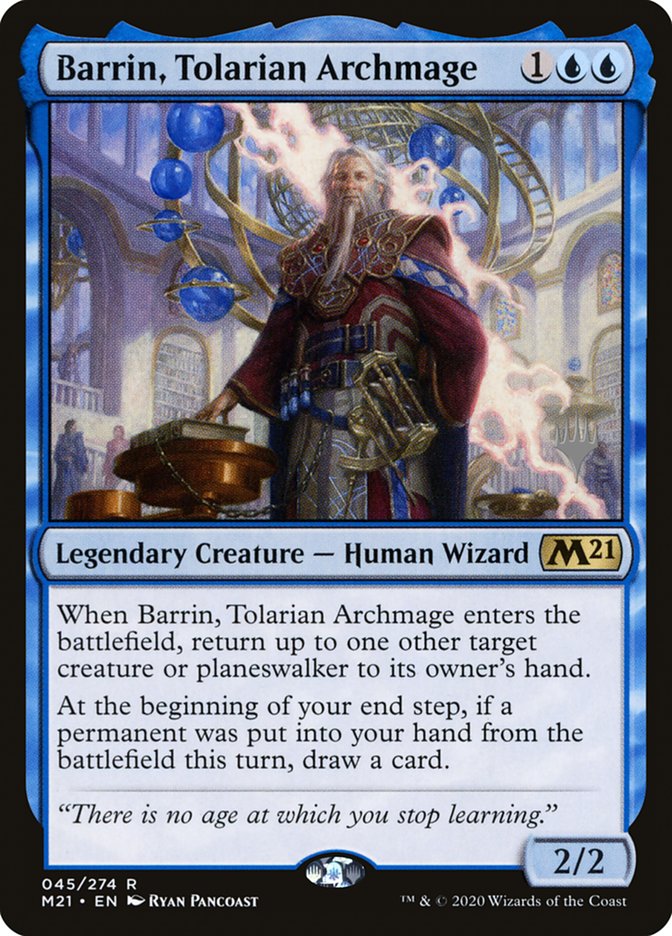 Barrin, Tolarian Archmage (Promo Pack) [Core Set 2021 Promos] | Tabernacle Games