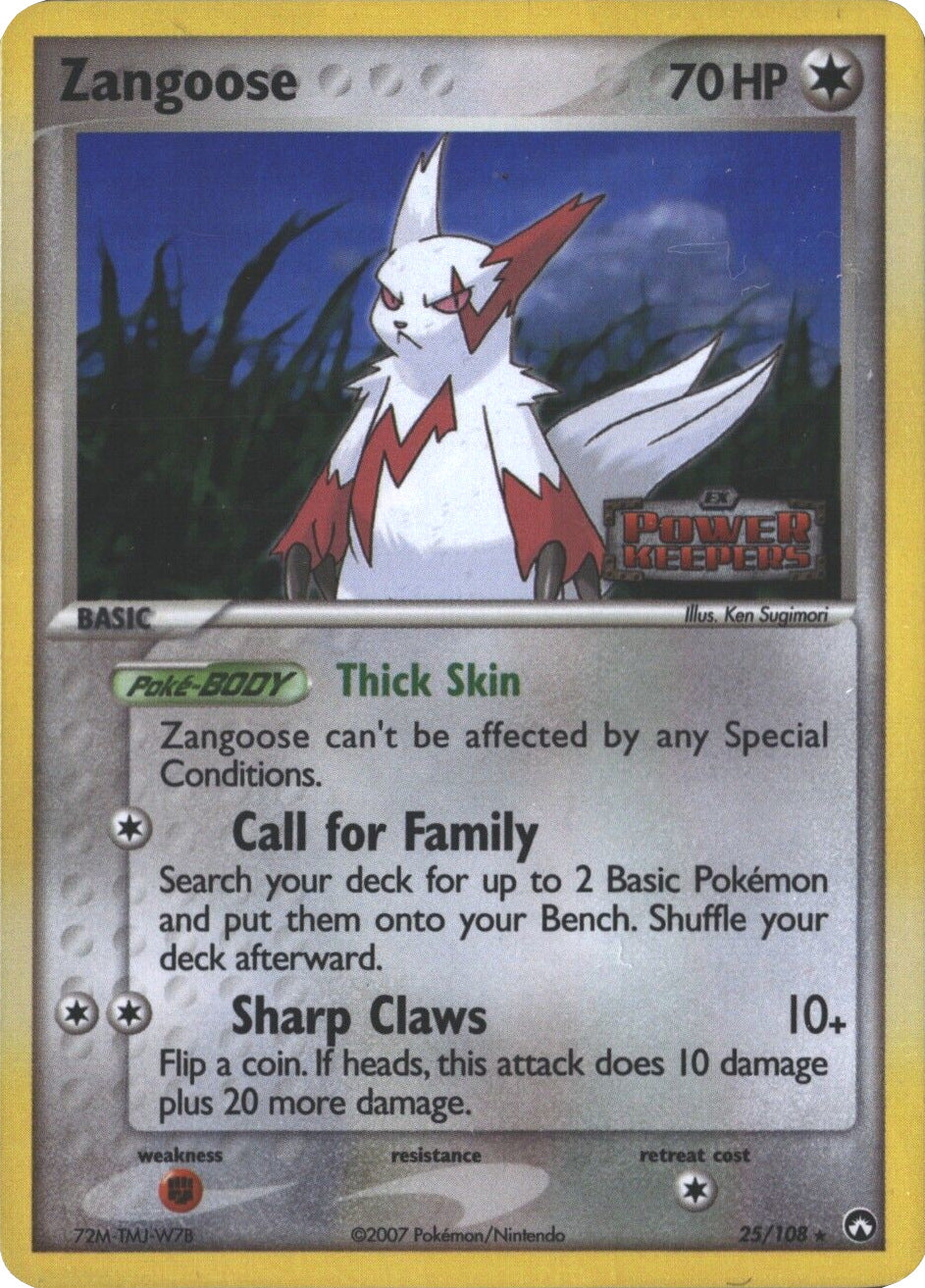 Zangoose (25/108) (Stamped) [EX: Power Keepers] | Tabernacle Games