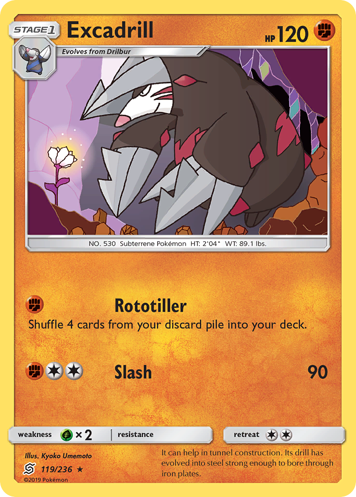 Excadrill (119/236) [Sun & Moon: Unified Minds] | Tabernacle Games