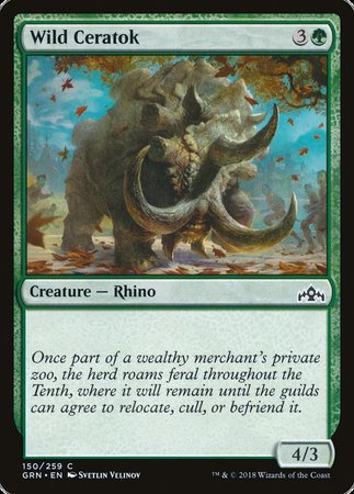 Wild Ceratok [Guilds of Ravnica] | Tabernacle Games