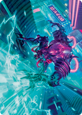 Surgehacker Mech Art Card [Kamigawa: Neon Dynasty Art Series] | Tabernacle Games
