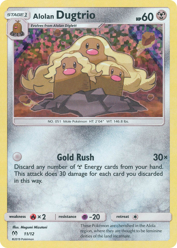 Alolan Dugtrio (11/12) [McDonald's Promos: 2019 Collection] | Tabernacle Games